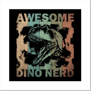 Awesome Dino Nerd Vintage Posters and Art